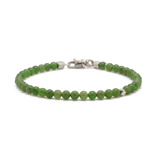 Signature Slim Bracelet | Jade & Sterling Silver