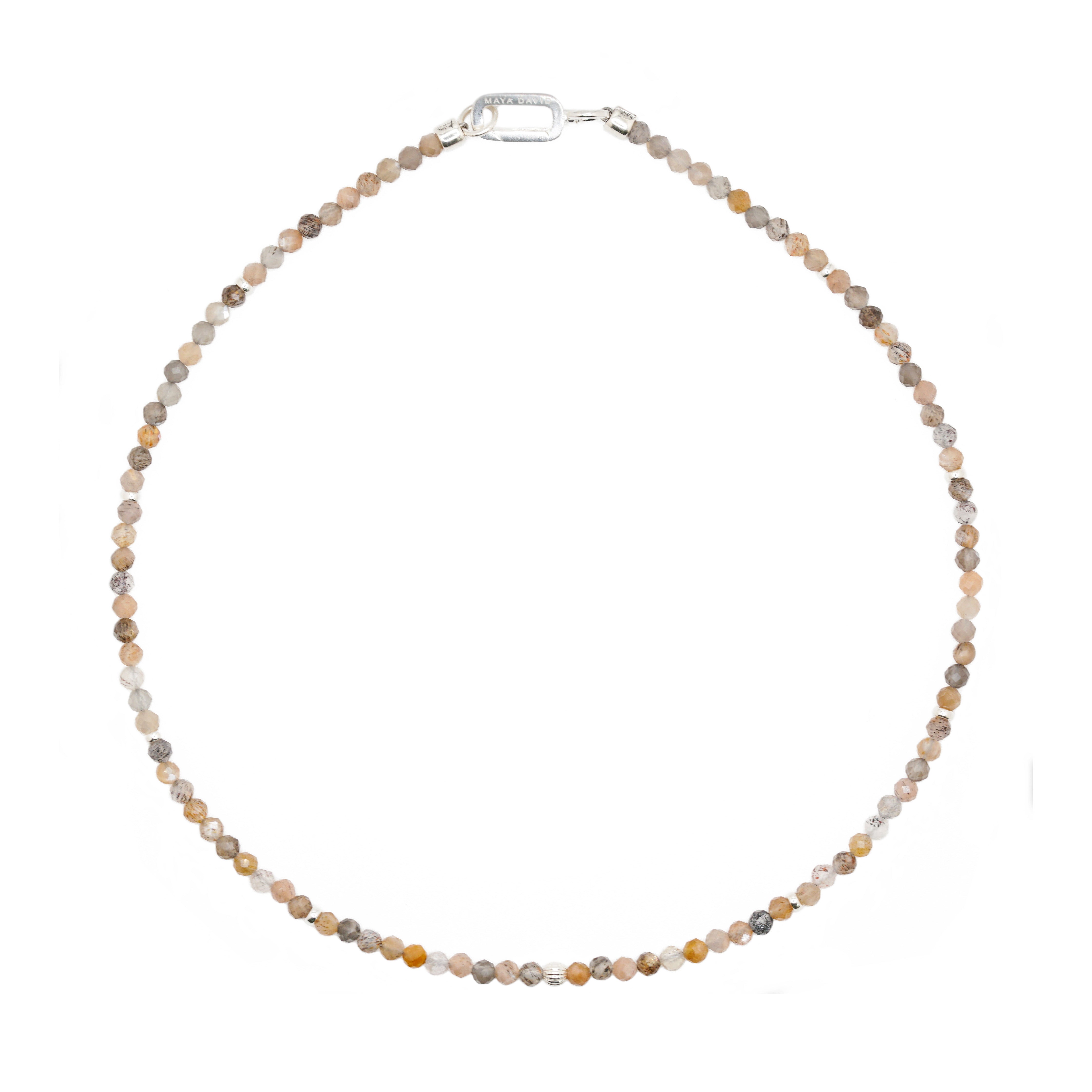 Solara Necklace | Sunstone & Sterling Silver