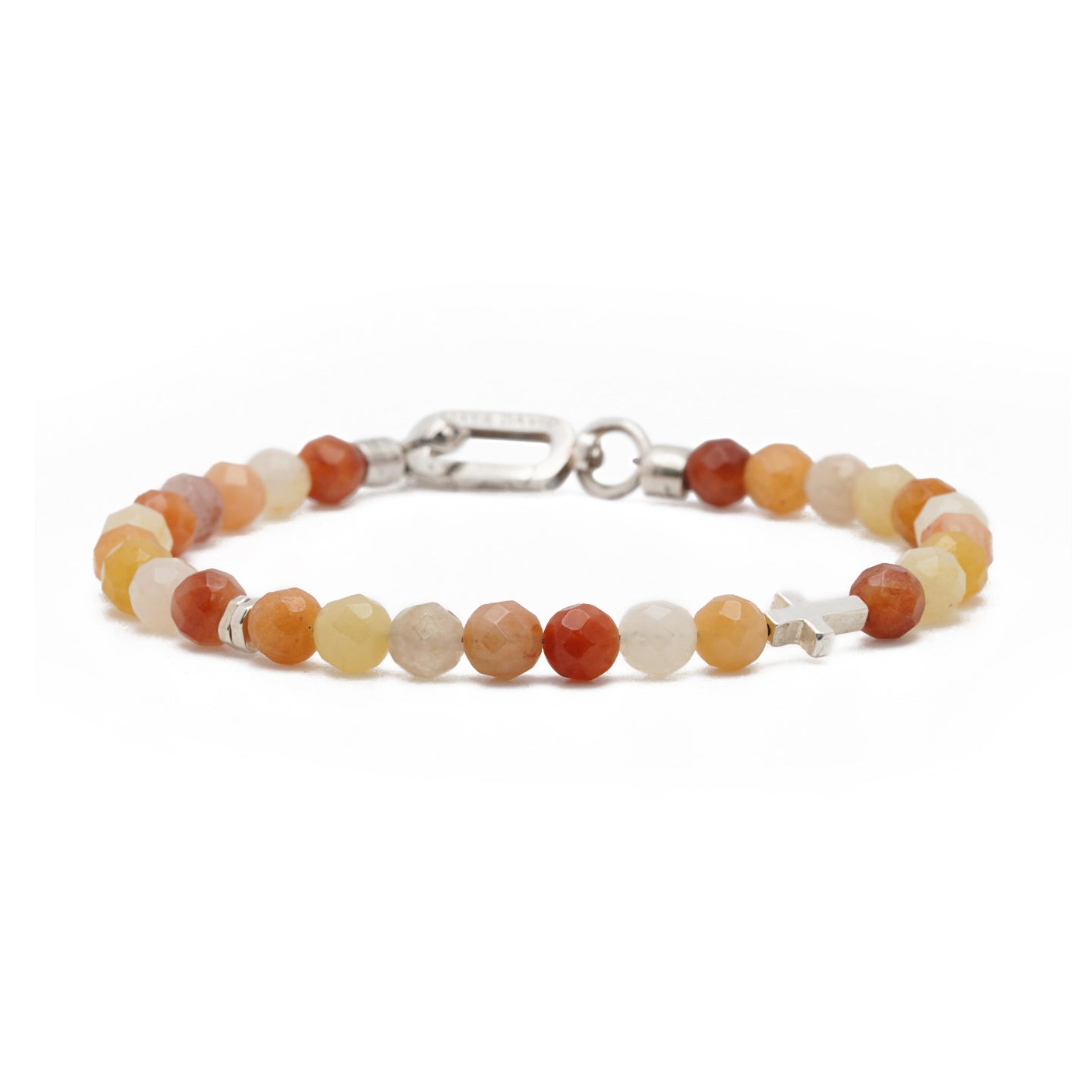 Mesa Cross Bracelet | Sunset Jade & Sterling Silver