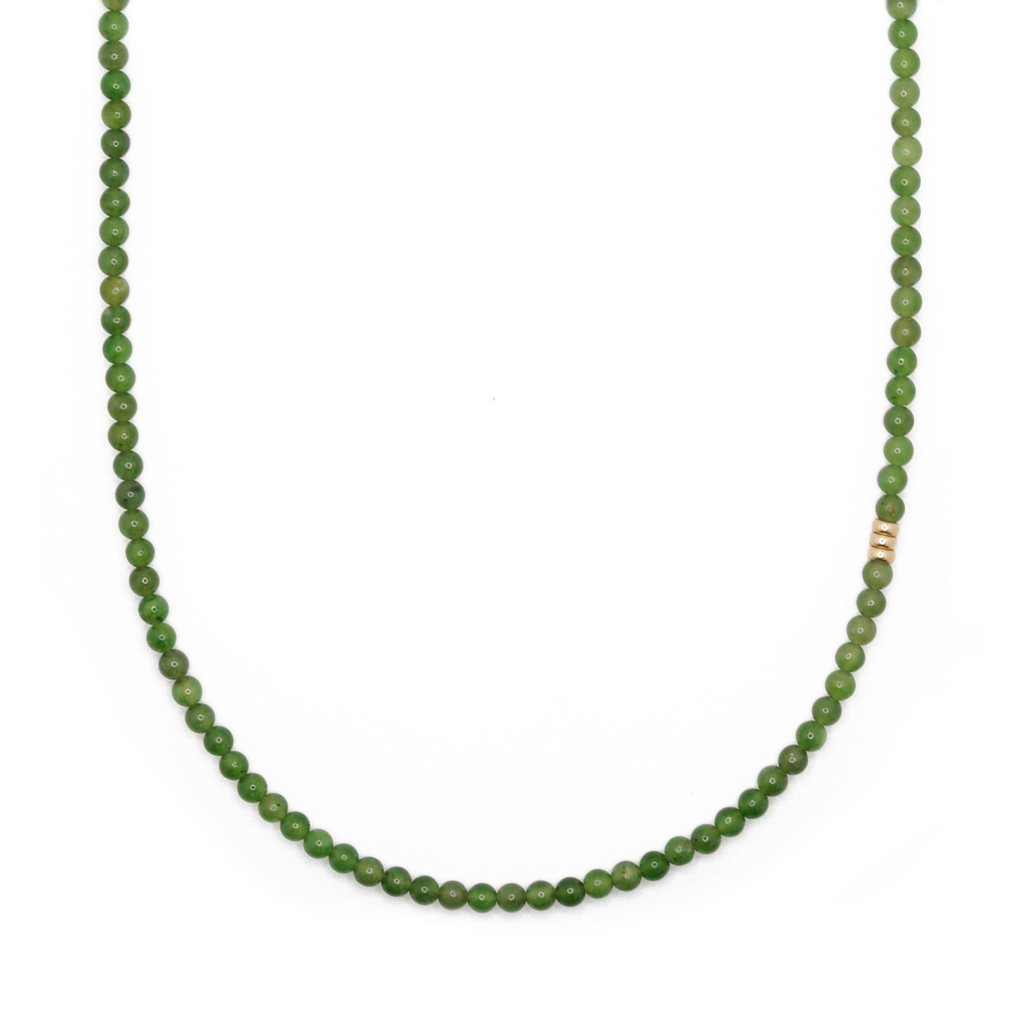 Goldleaf Necklace | Jade & 14K Gold