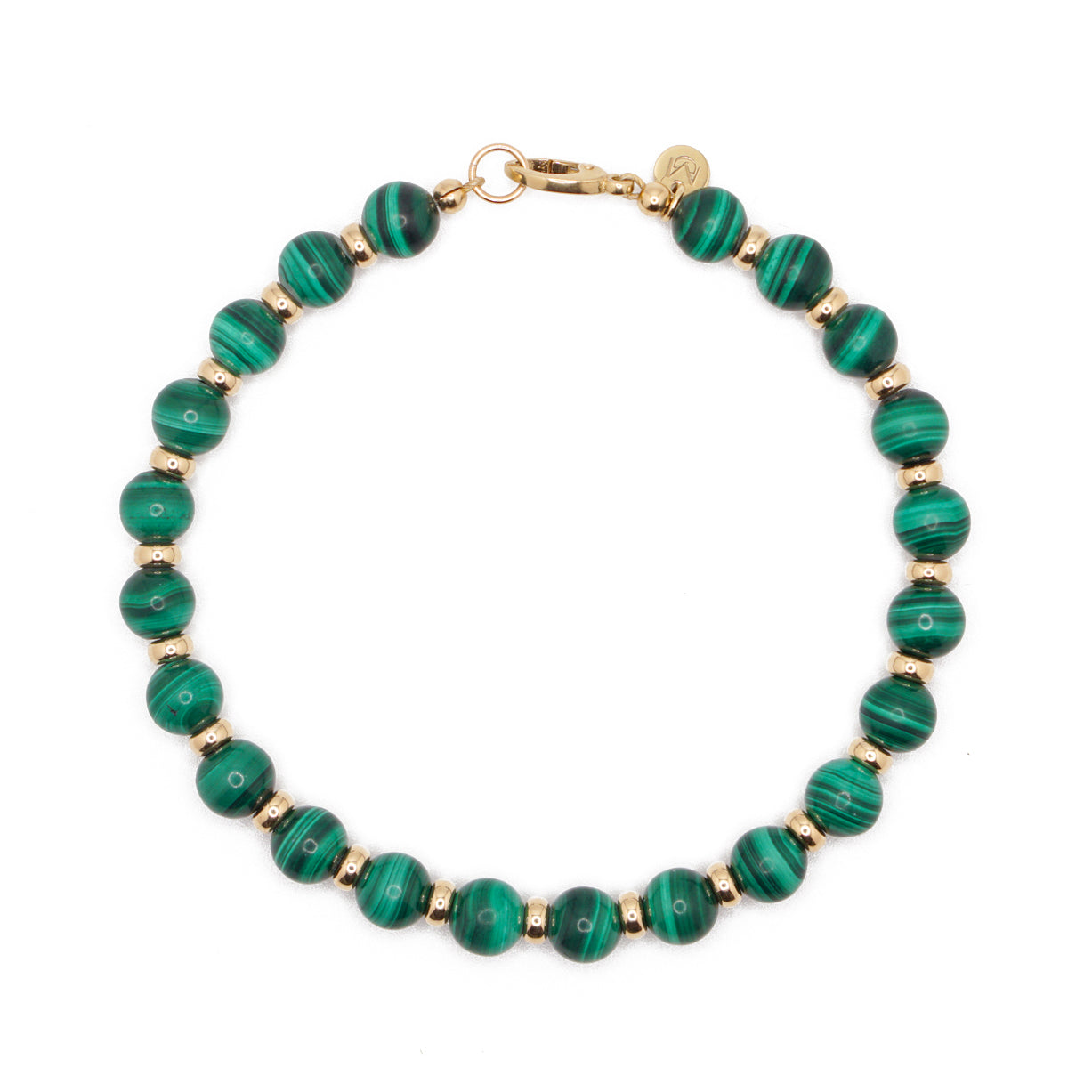Atlas Bracelet | Malachite & 14K Gold