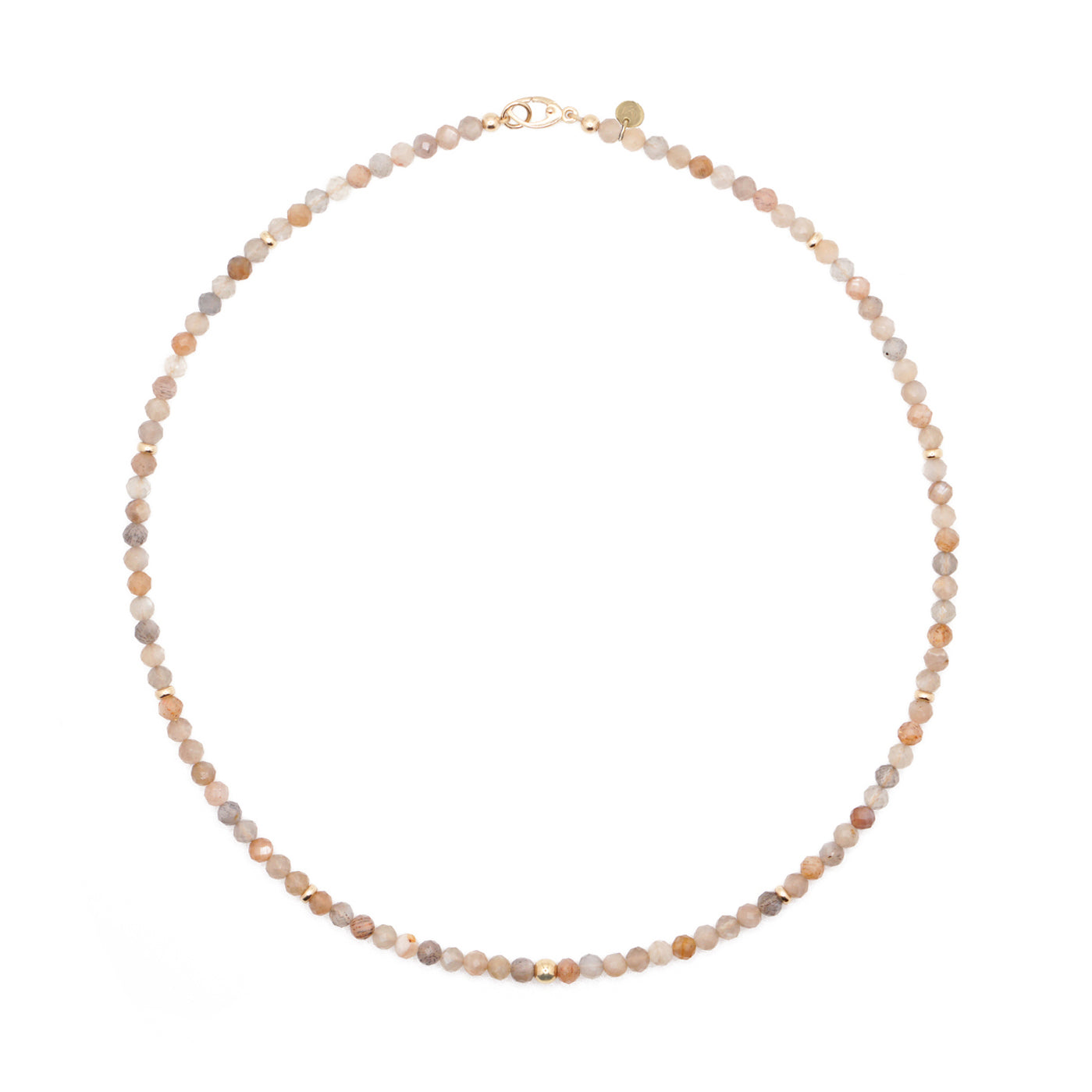 Solara Necklace | Sunstone & 14K Gold