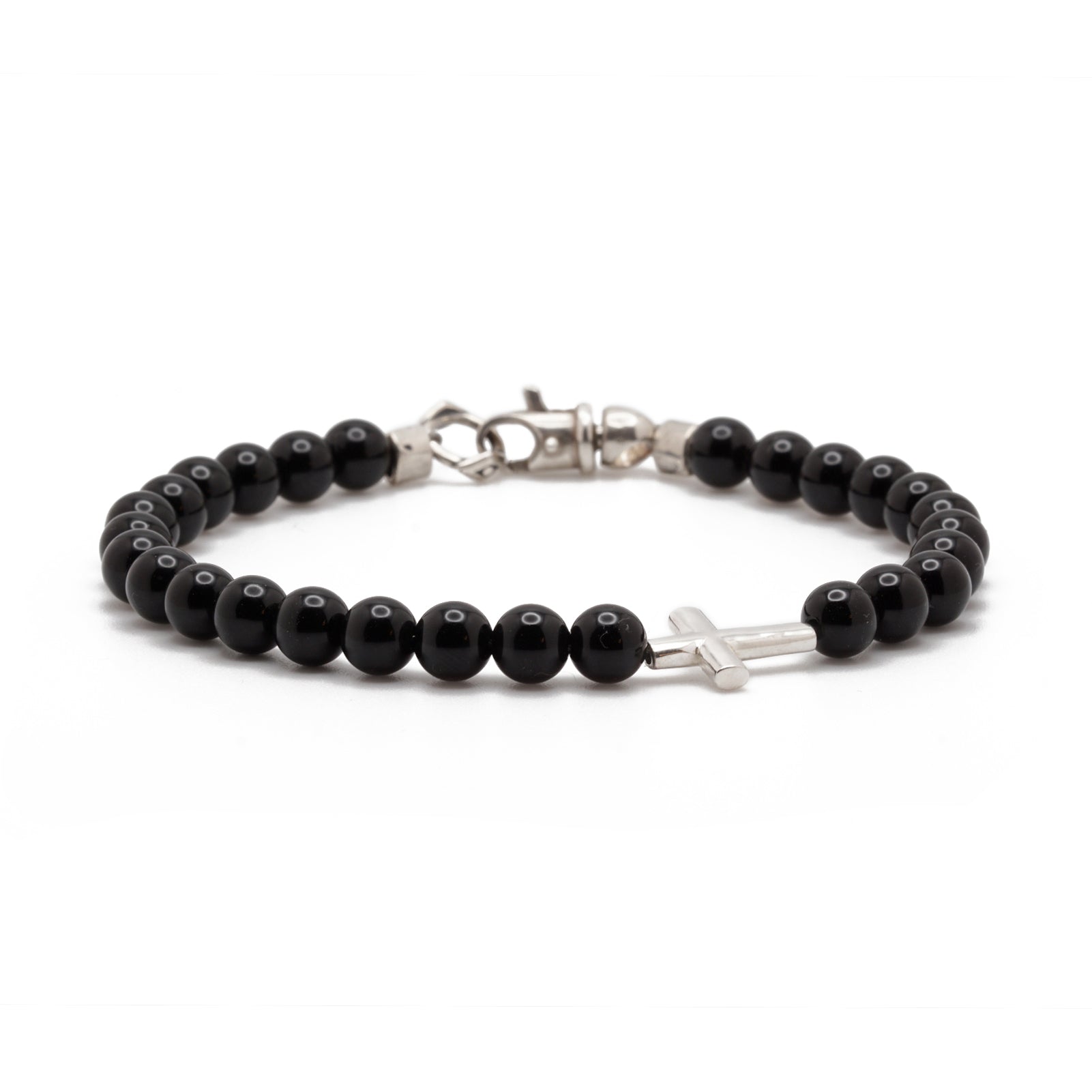 Crossroads Bracelet | Onyx & Sterling Silver