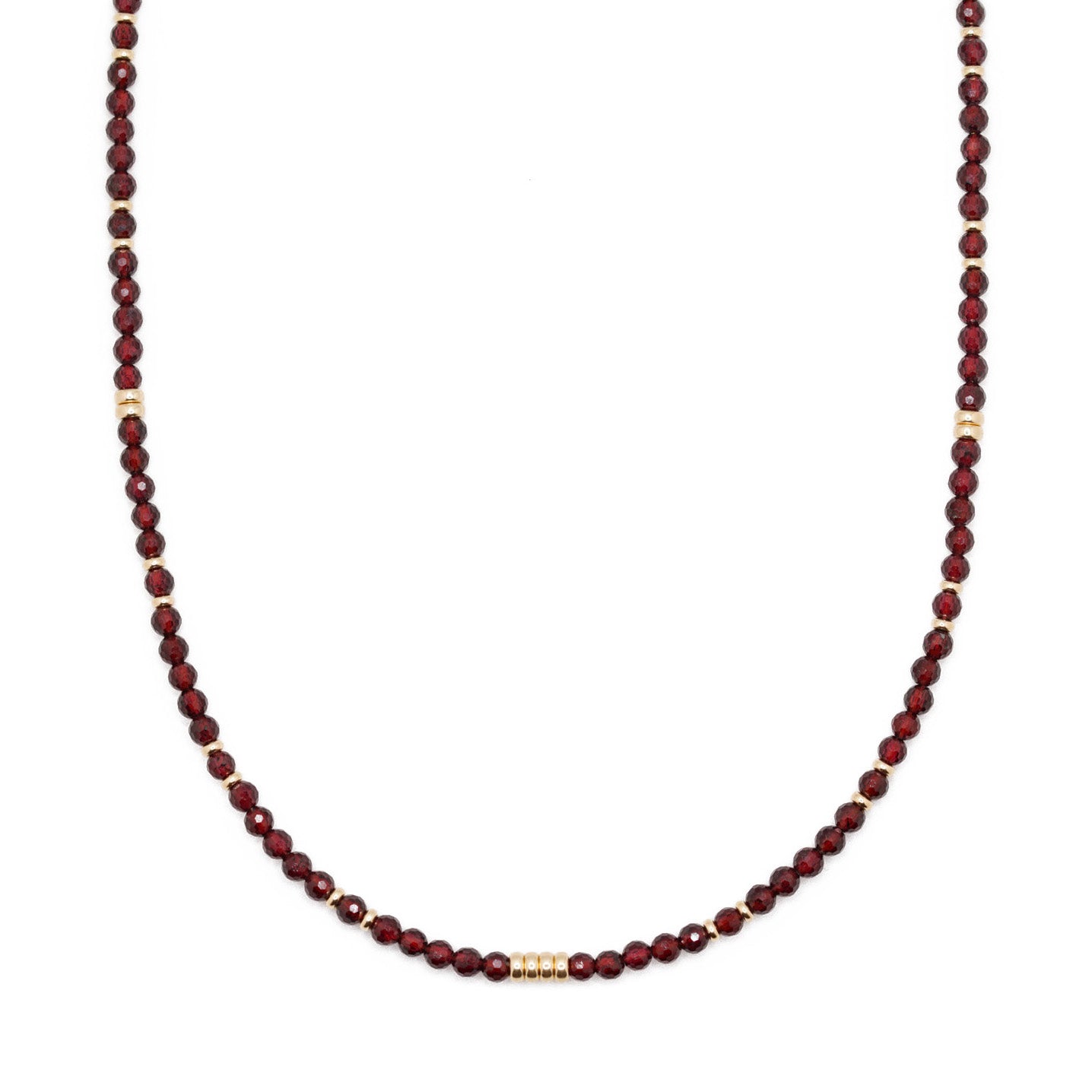 Ember Necklace | Garnet & 14K Gold