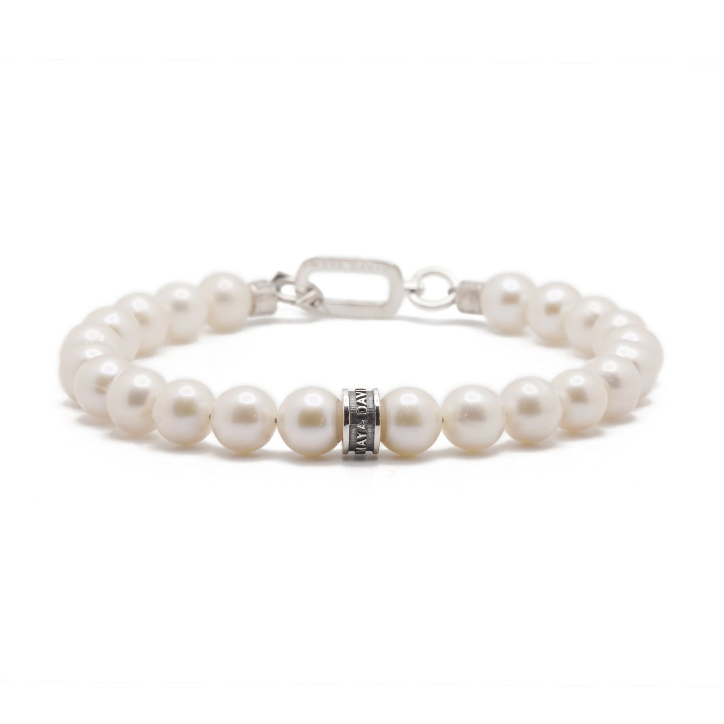 Men's Pearl Bracelet | Sterling Silver