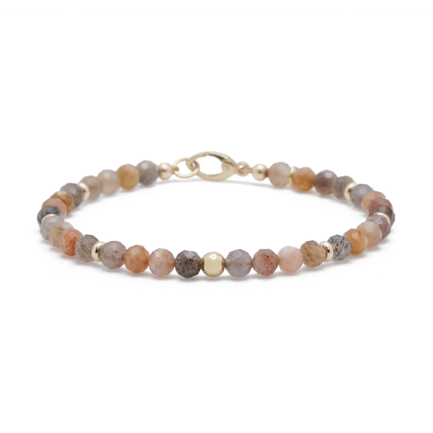 Solara Bracelet | Sunstone & 14K Gold