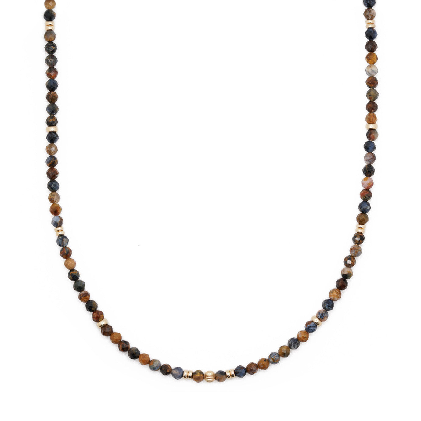 Meridian Necklace | Pietersite & 14K Gold
