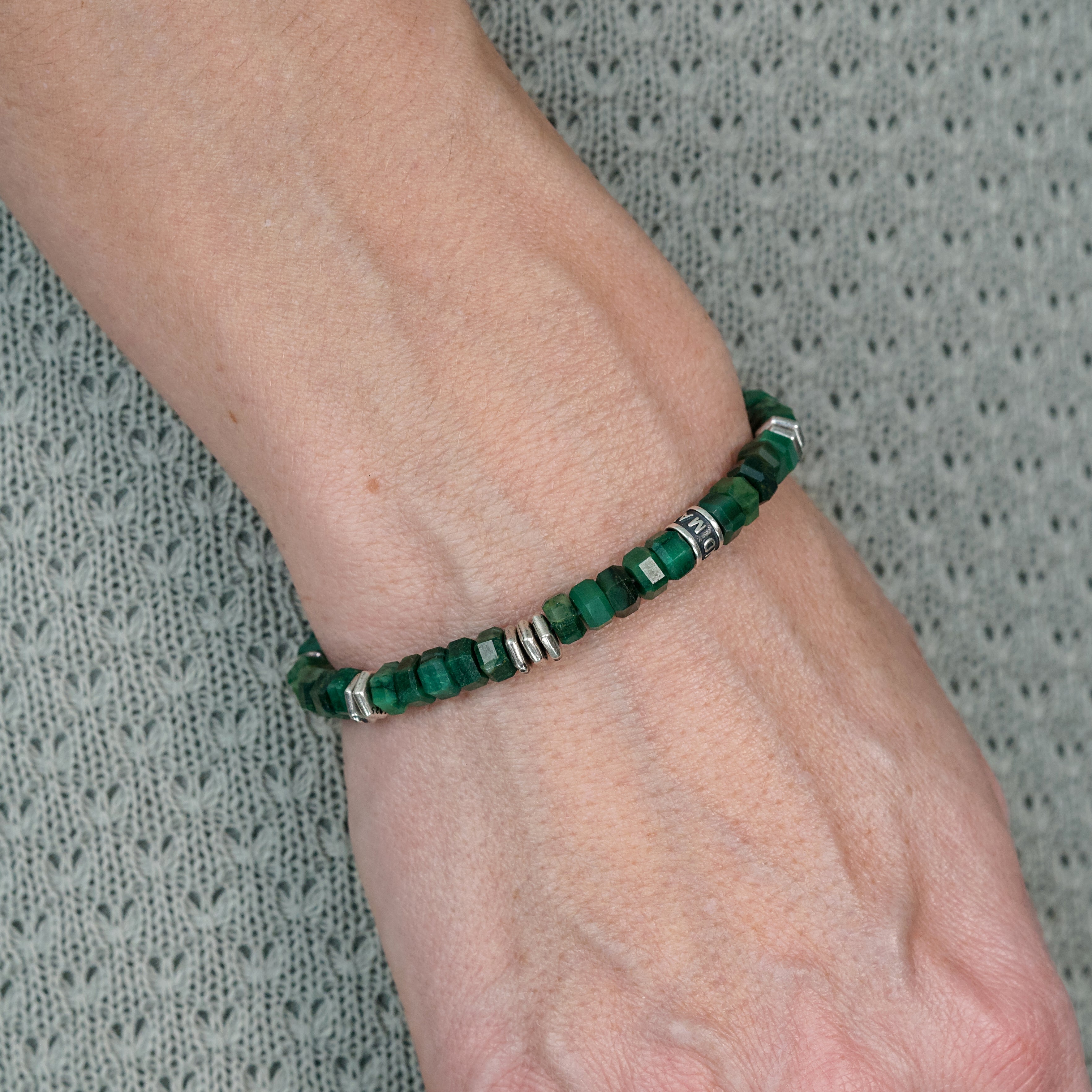 Verge Bracelet | Jade & Sterling Silver