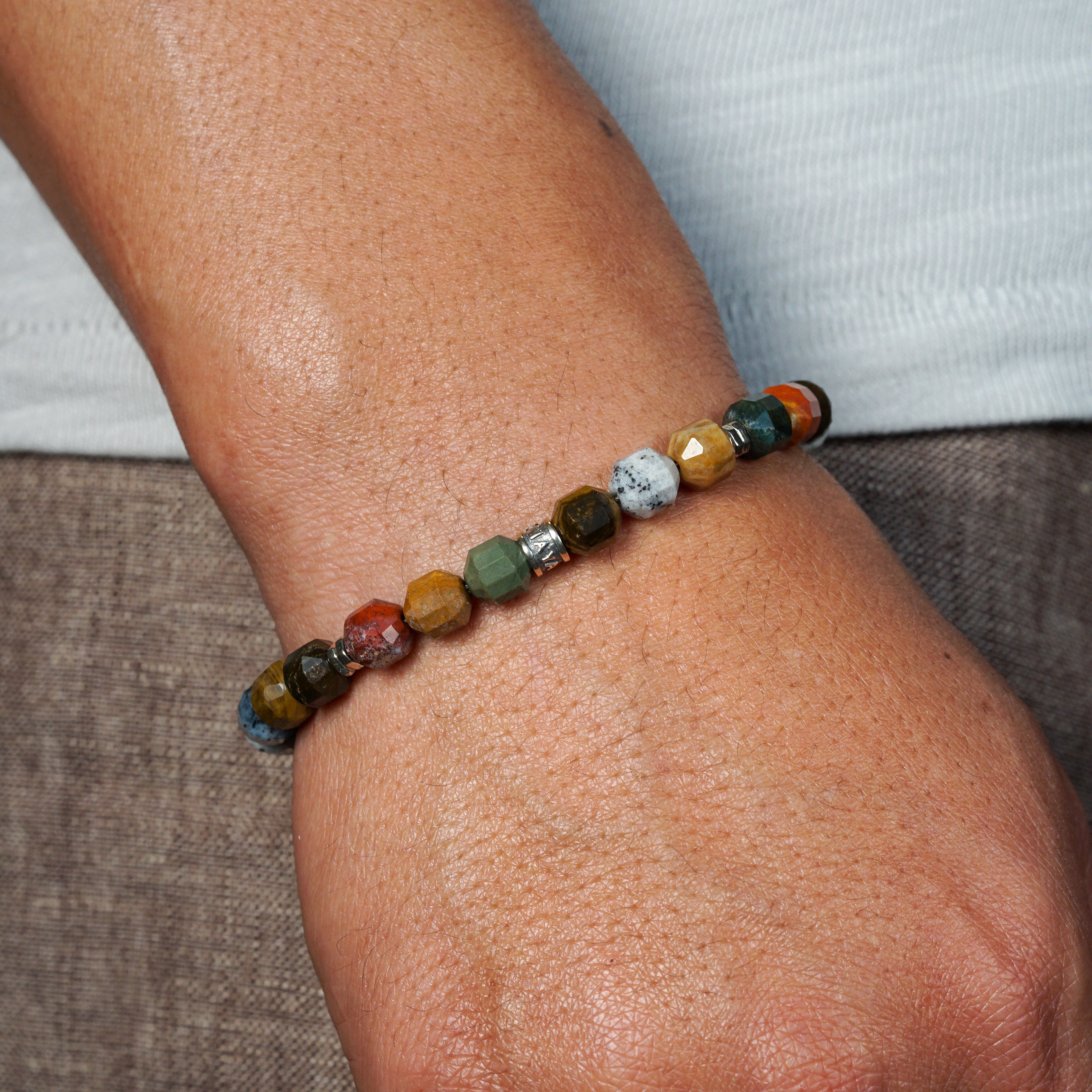 Voyager Bracelet | Ocean Jasper & Sterling Silver