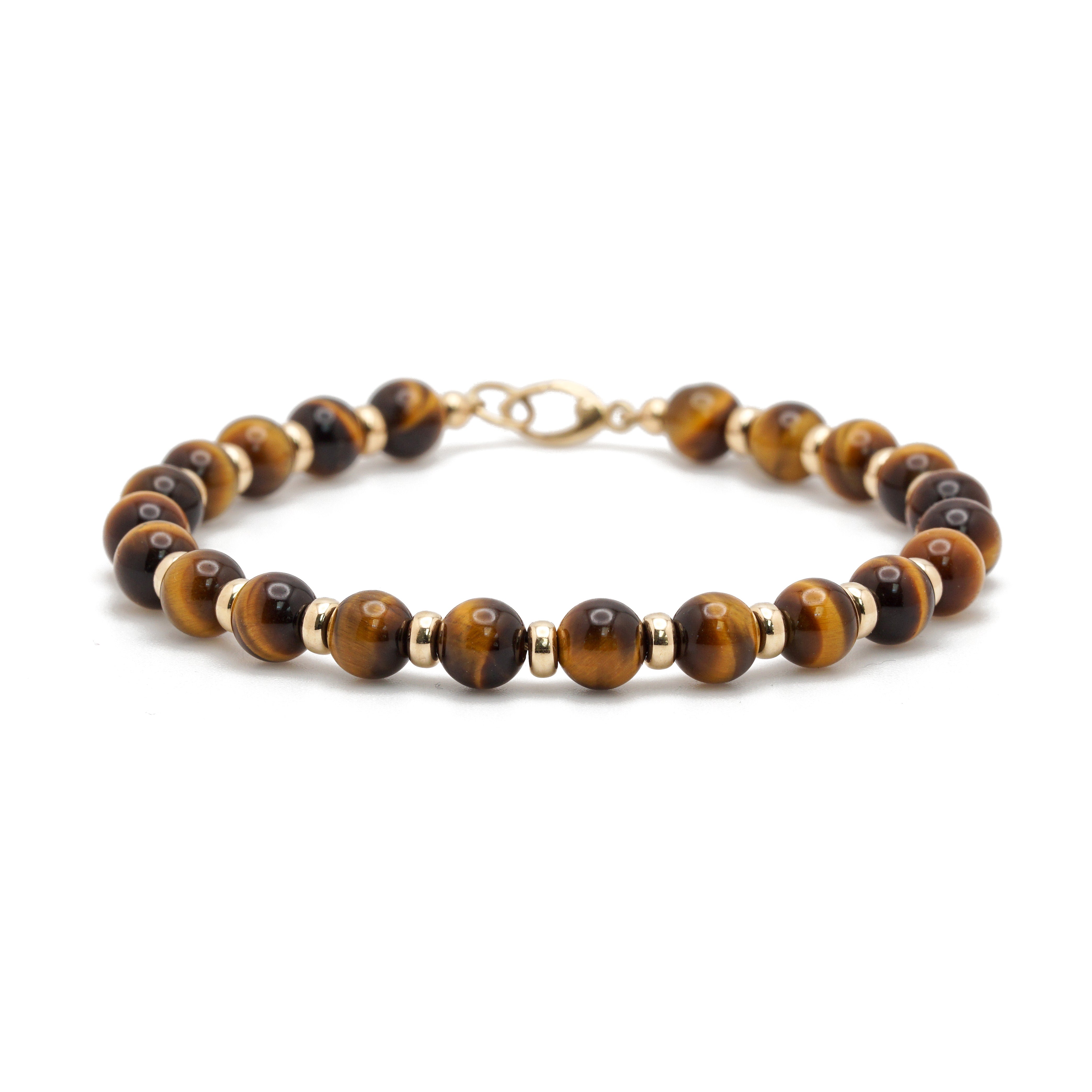 Atlas Bracelet | Tiger's Eye & 14K Gold