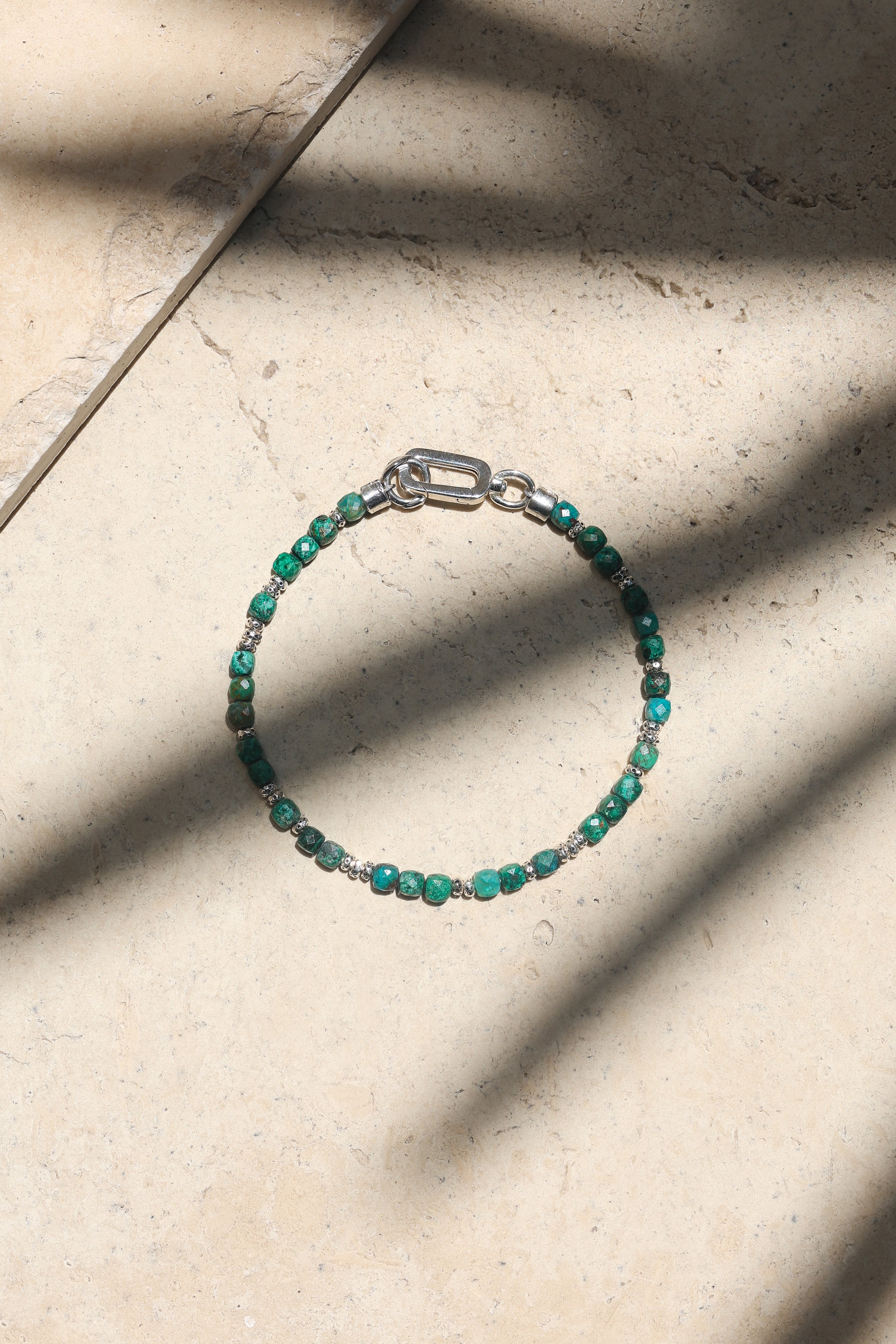 Axis Bracelet | Chrysocolla & Sterling Silver