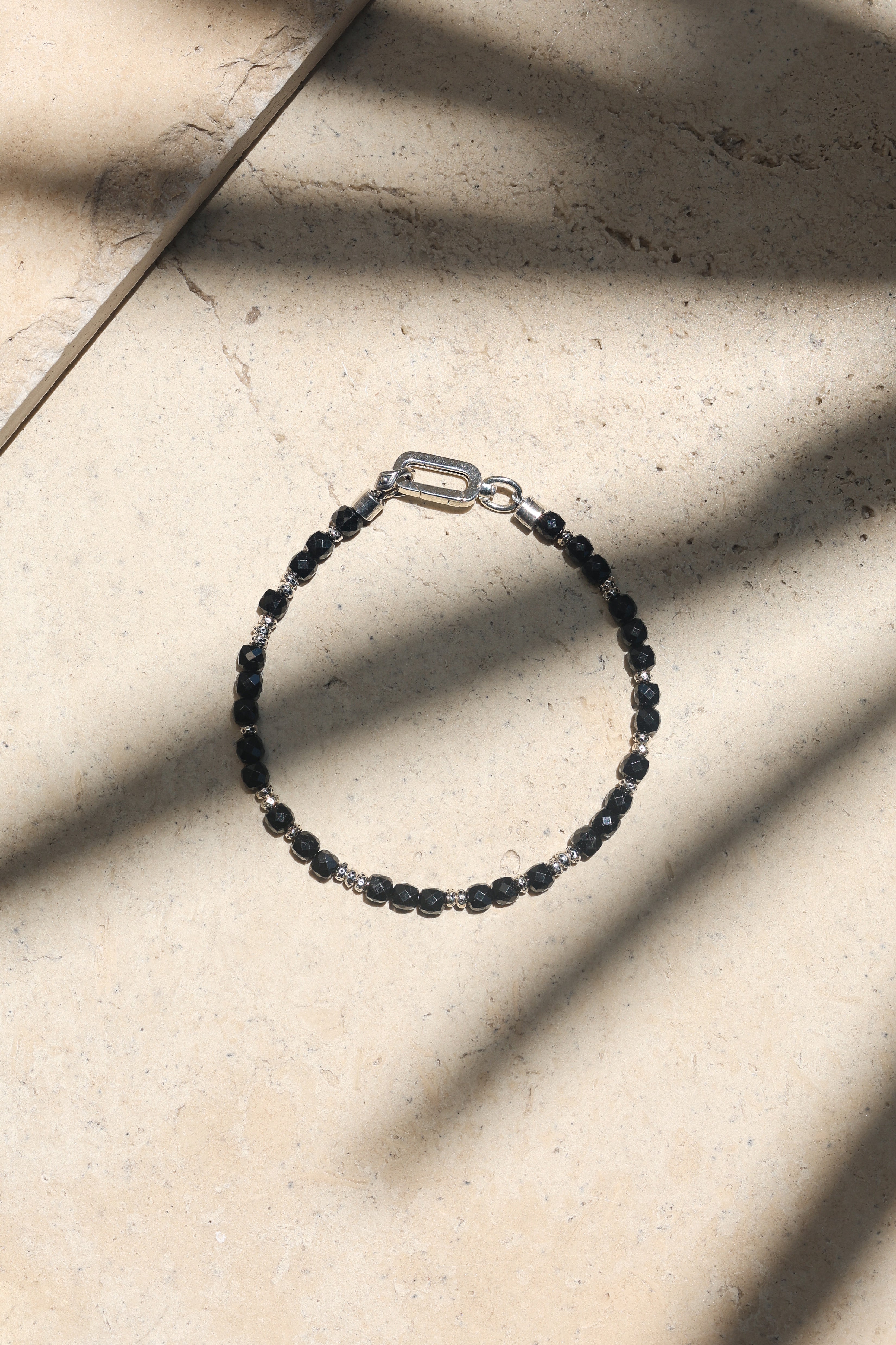 Axis Bracelet | Black Tourmaline & Sterling Silver