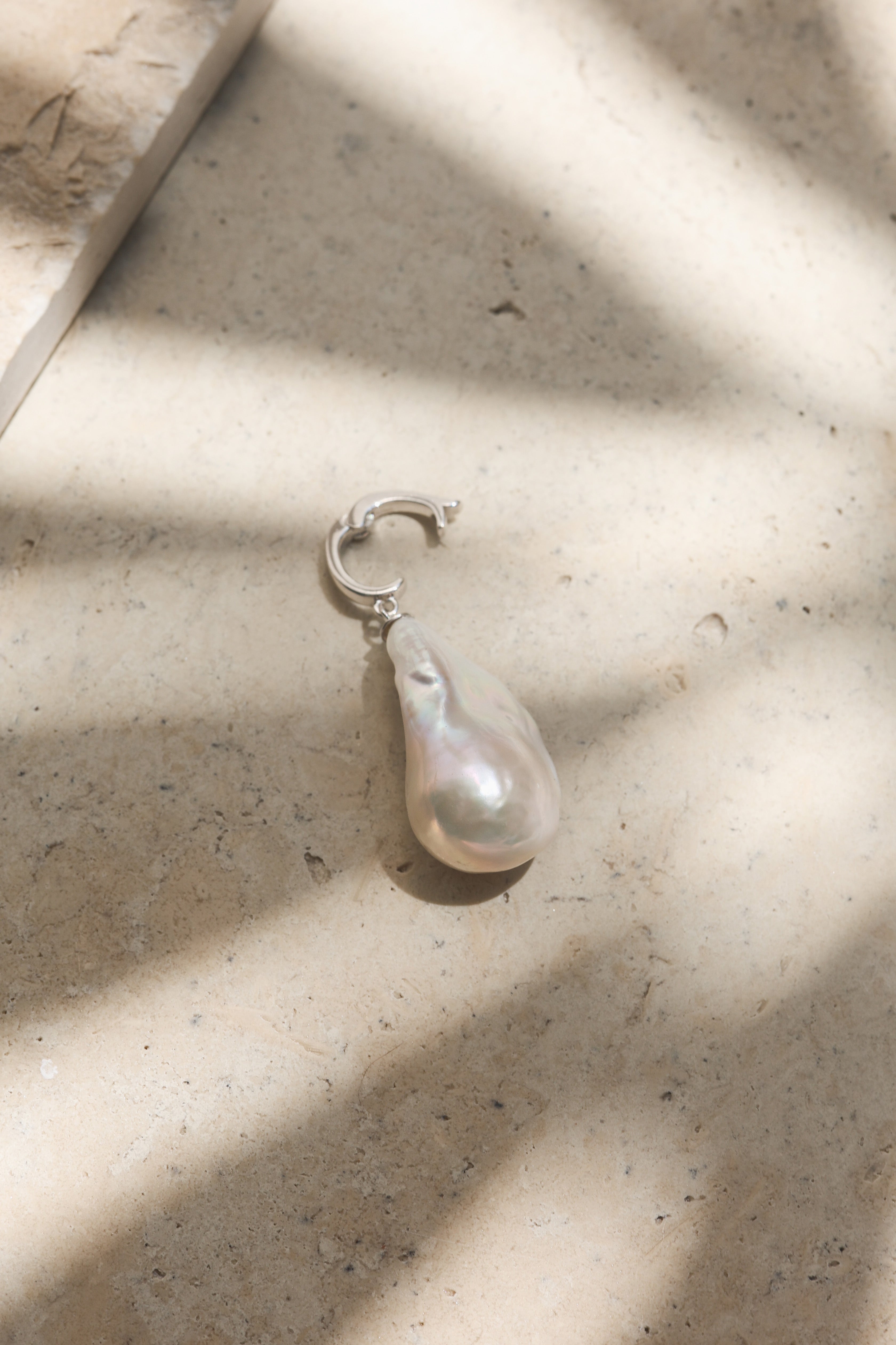 Baroque Pearl Pendant | Sterling Silver