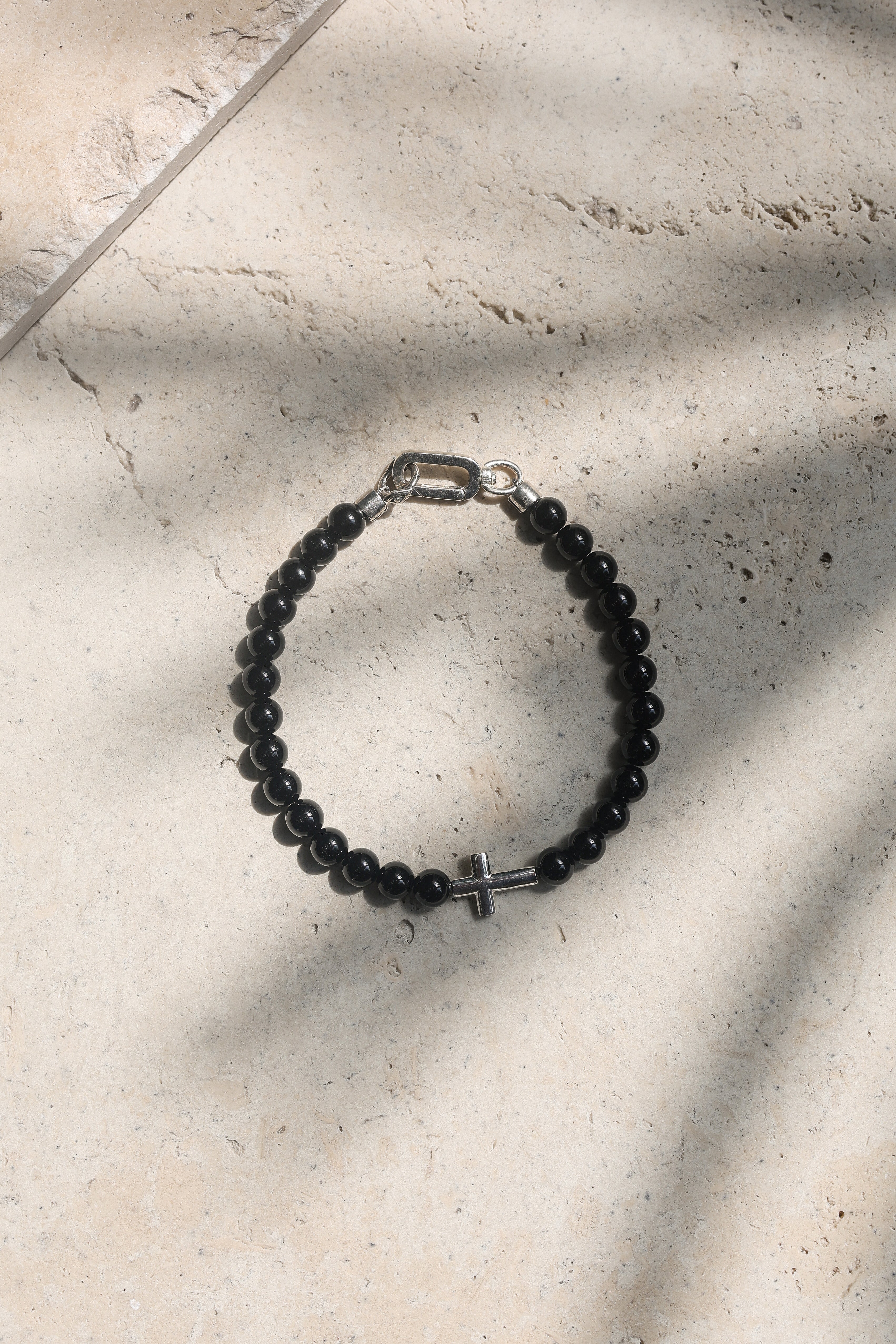 Crossroads Bracelet | Onyx & Sterling Silver