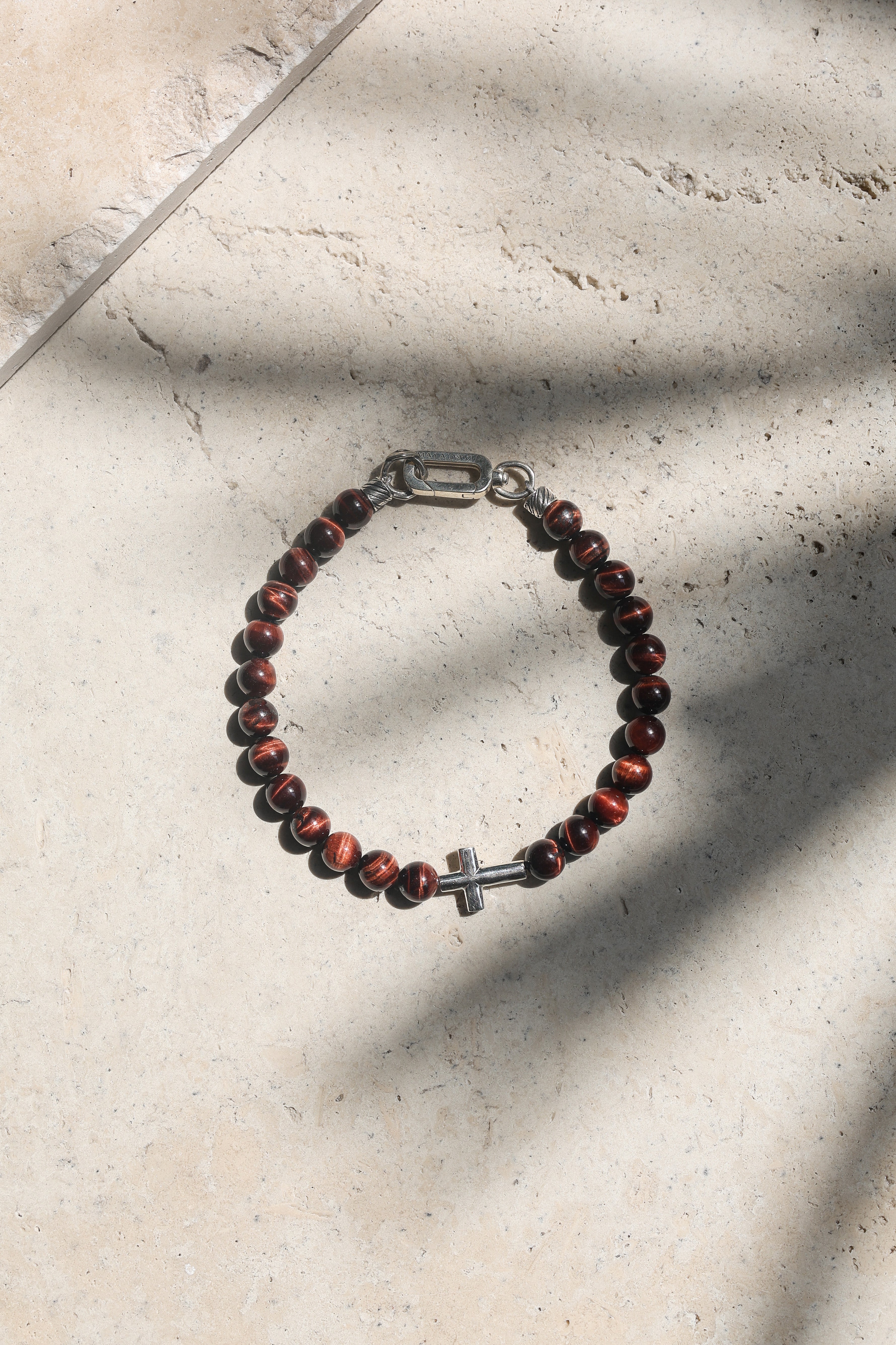 Crossroads Bracelet | Red Tiger's Eye & Sterling Silver