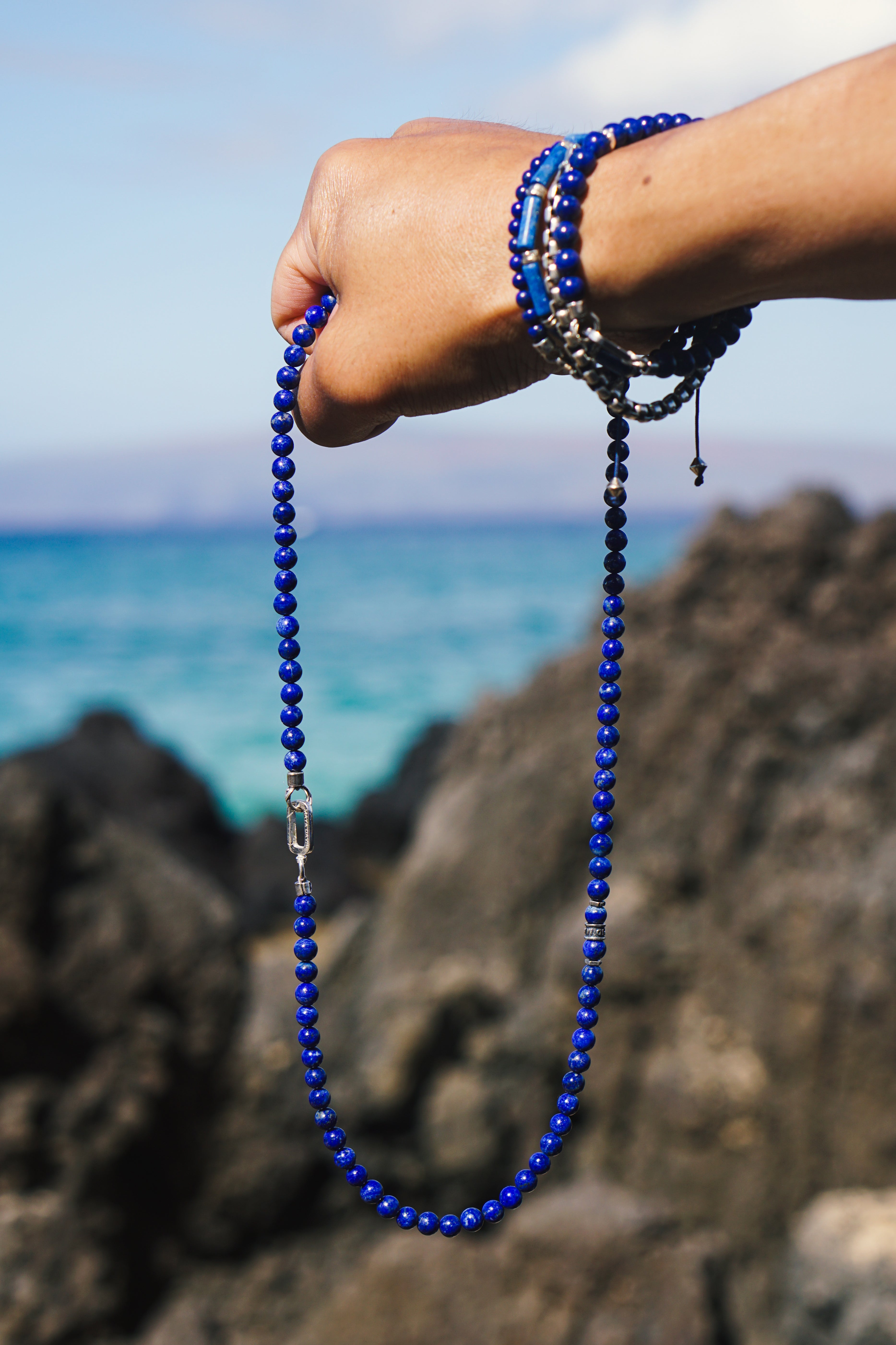 Deepwater Necklace | Lapis Lazuli & Sterling Silver