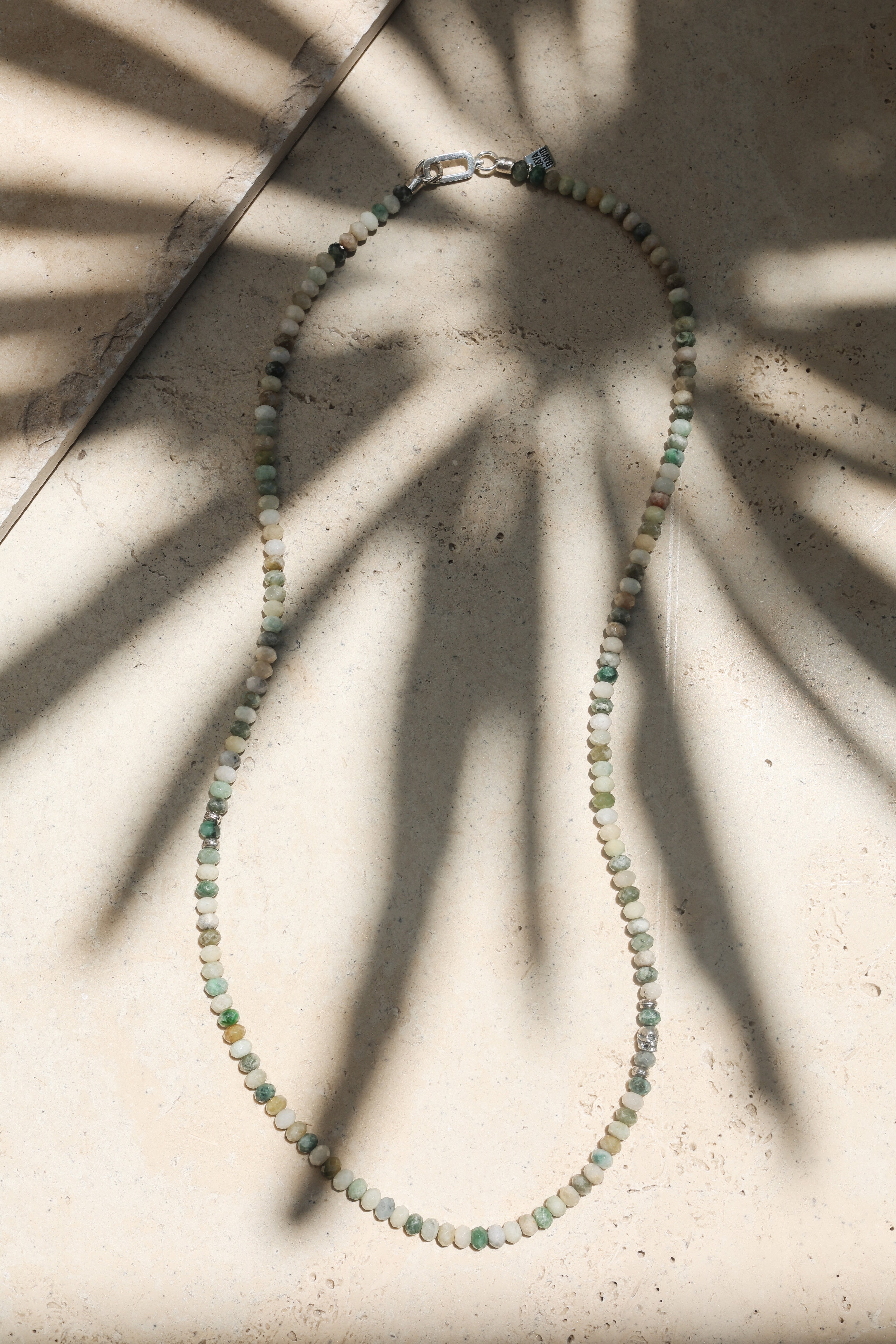 Ghost Jade Necklace | Burmese Jade & Sterling Silver