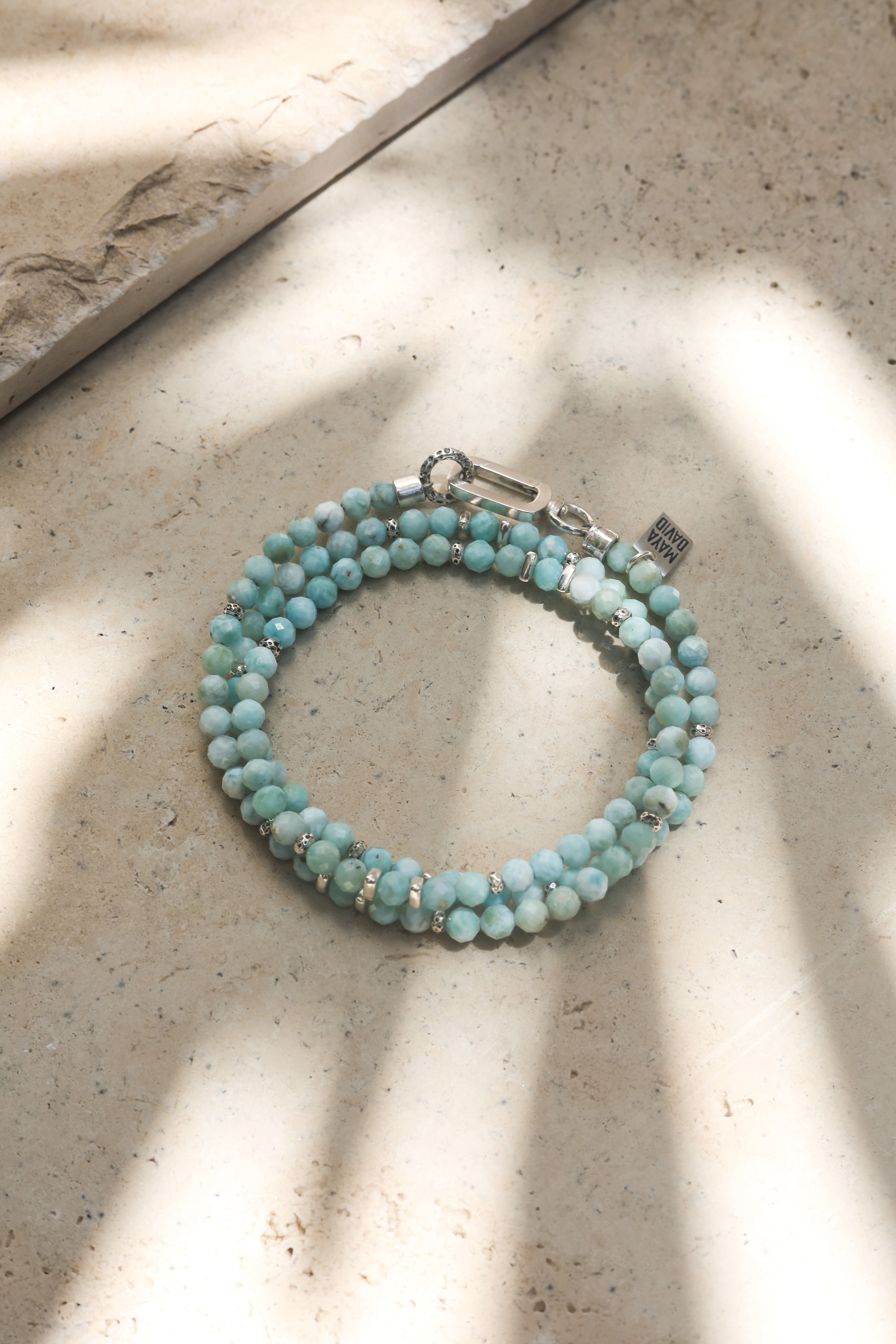 Lagoon Necklace | Larimar & Sterling Silver