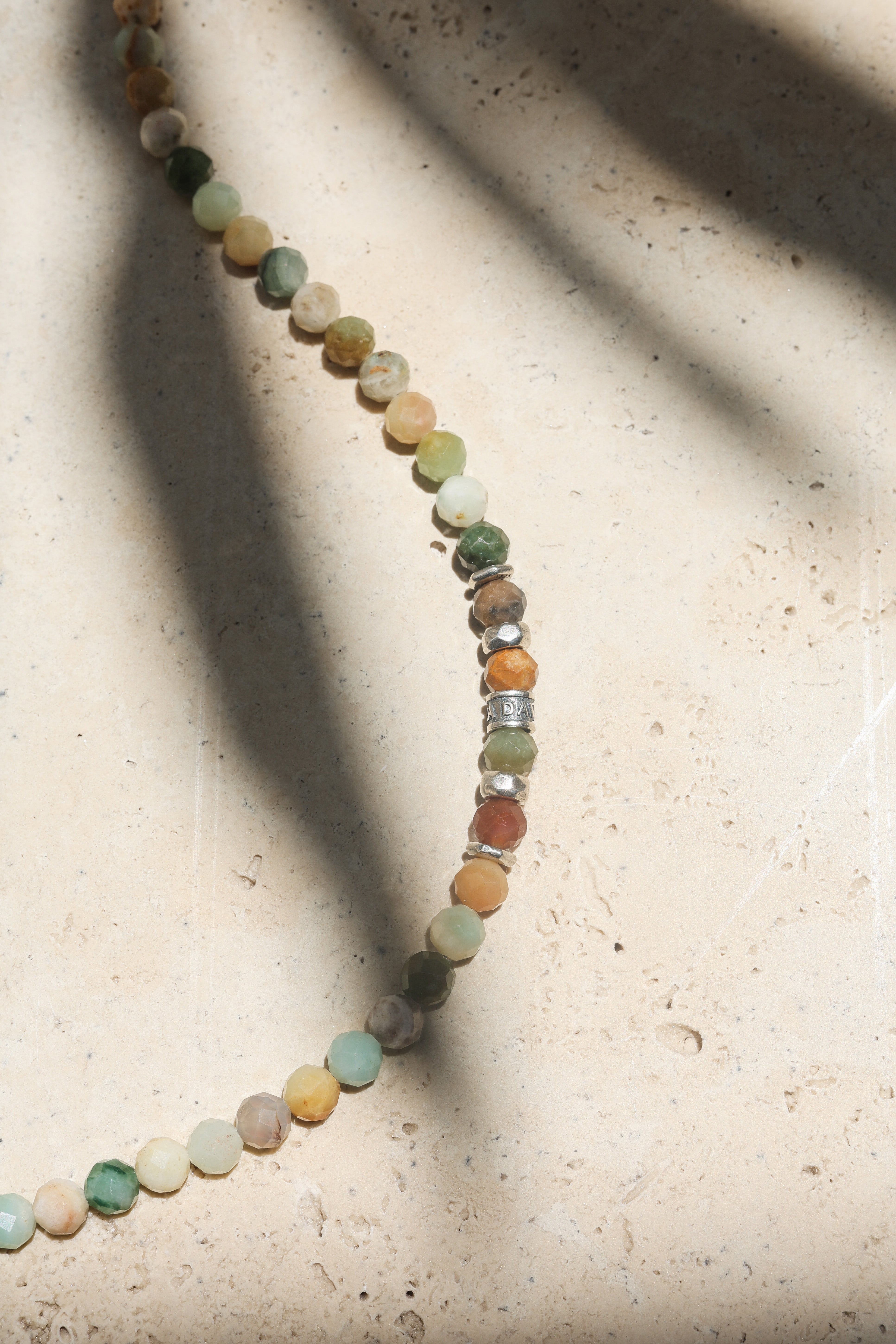 Origin Necklace | Flower Jade & Sterling Silver