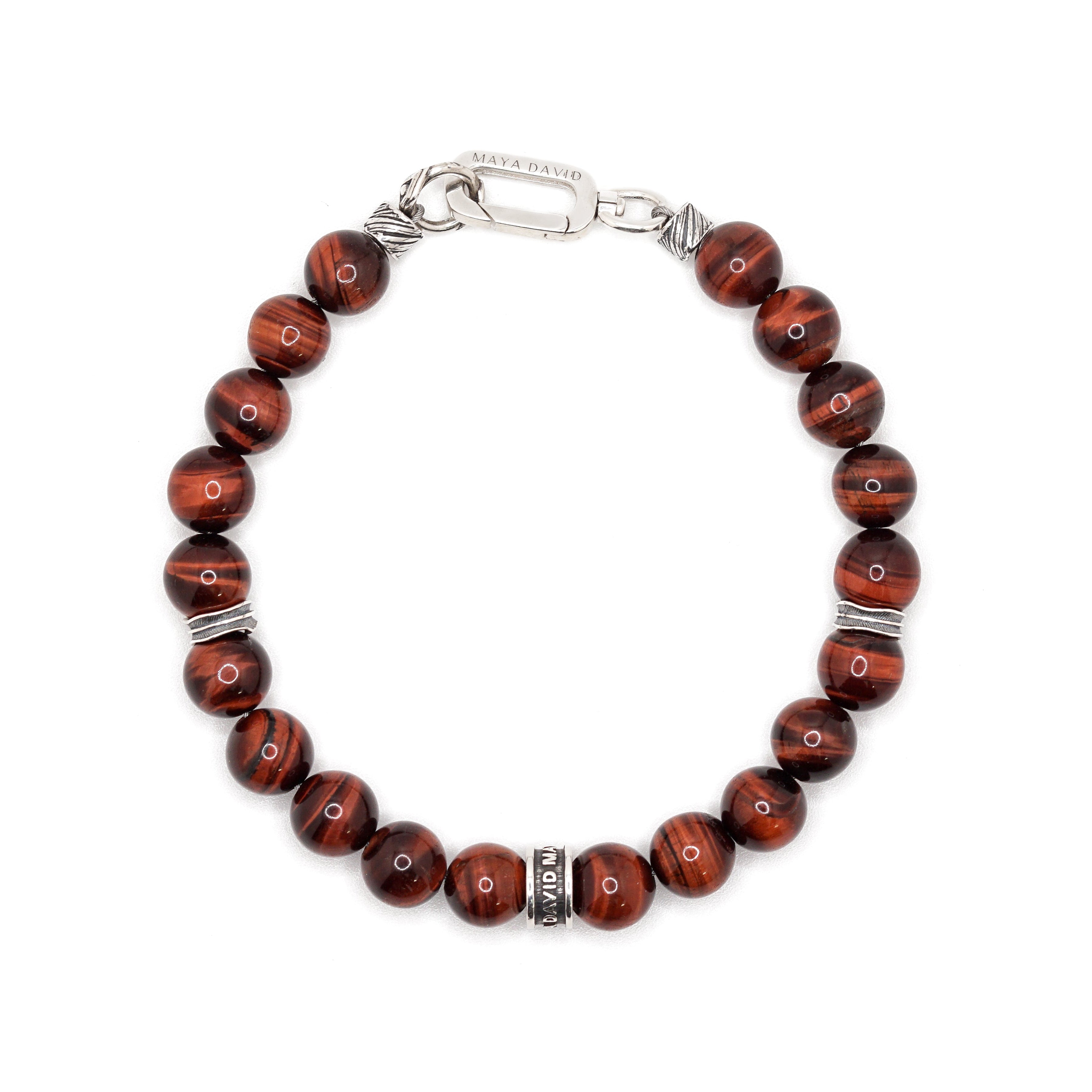 Signature Bold Bracelet | Red Tiger's Eye