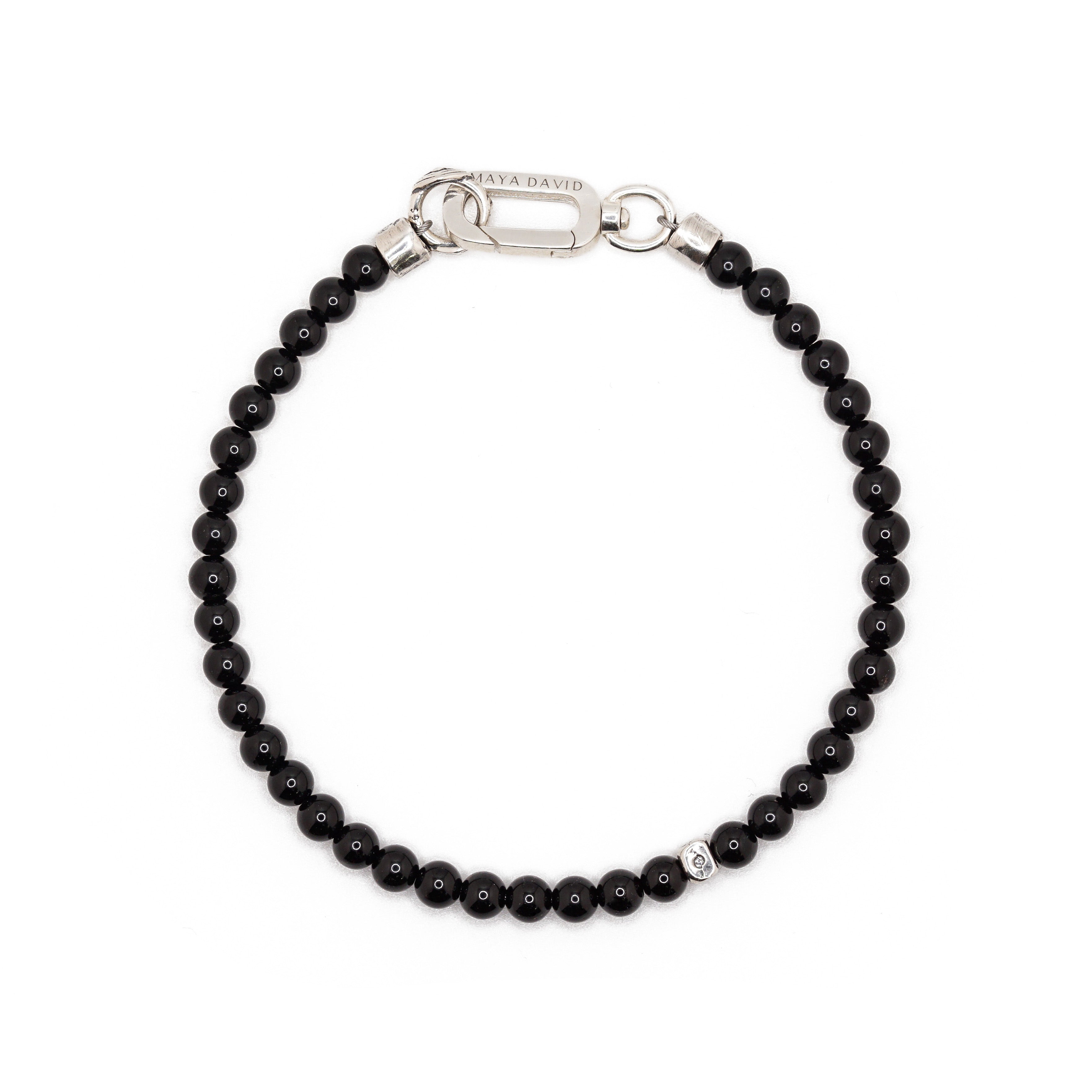 Signature Slim Bracelet | Black Onyx