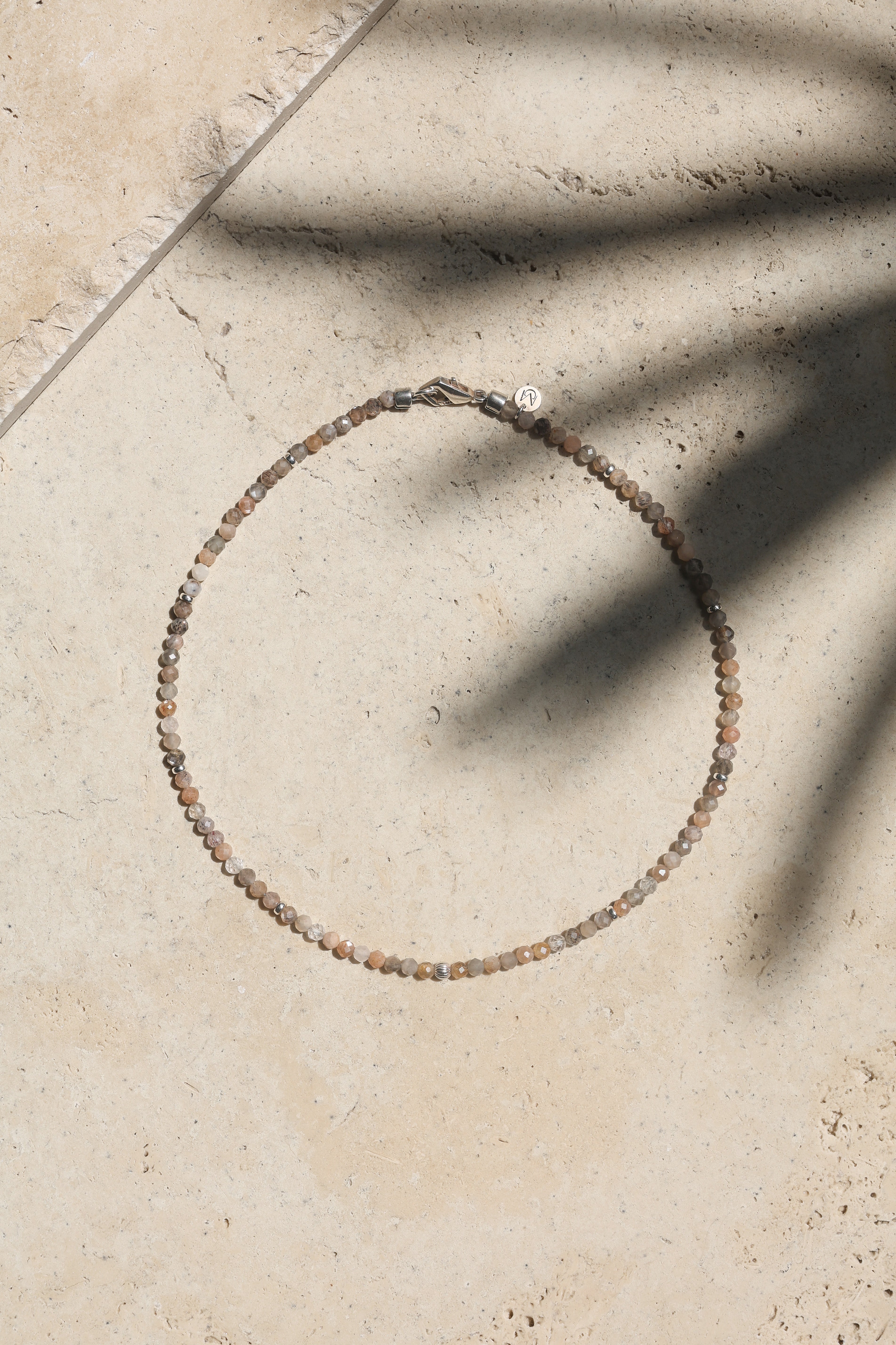 Solara Necklace | Sunstone & Sterling Silver