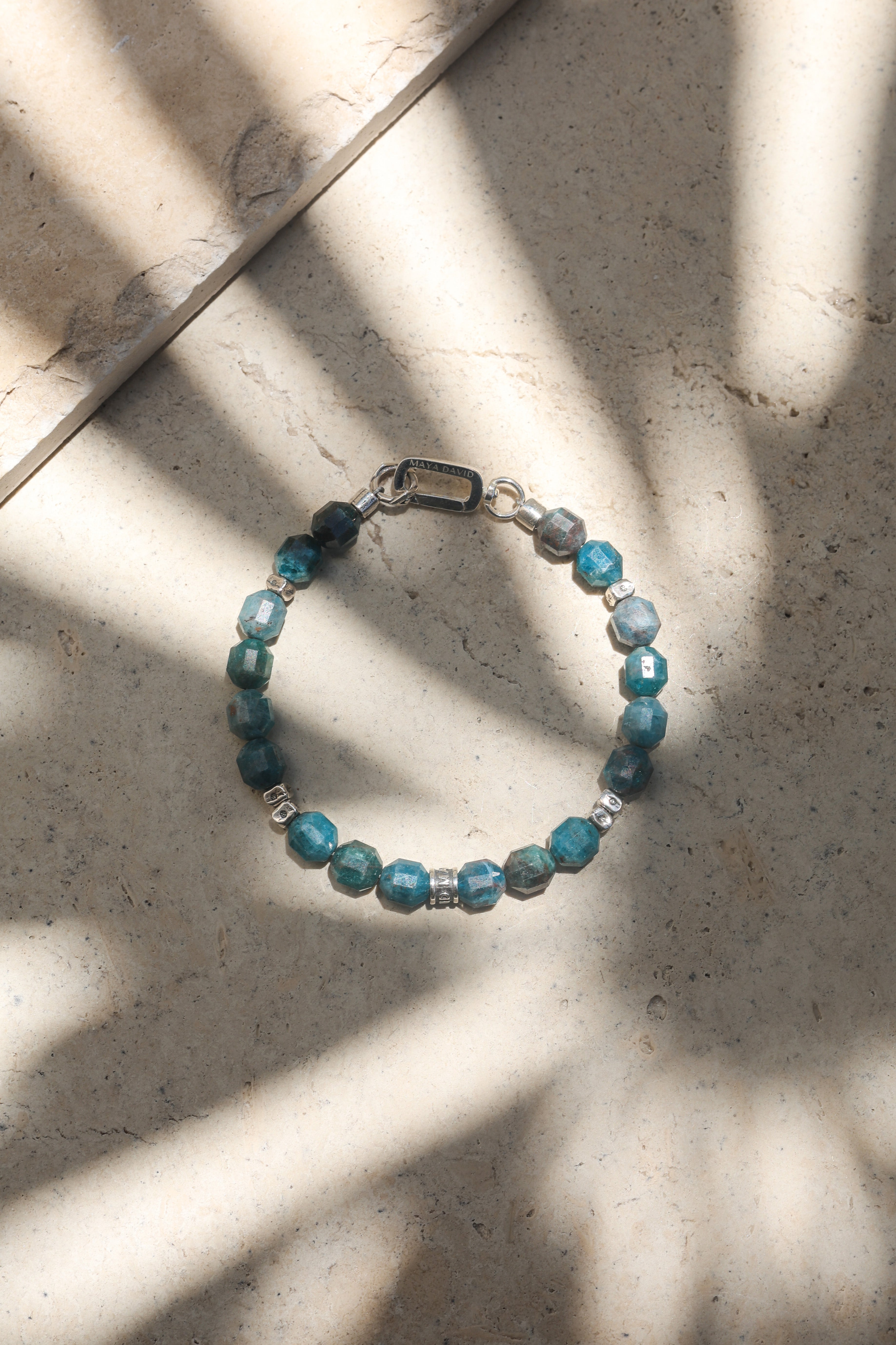 Tidewalker Bracelet | Apatite & Sterling Silver