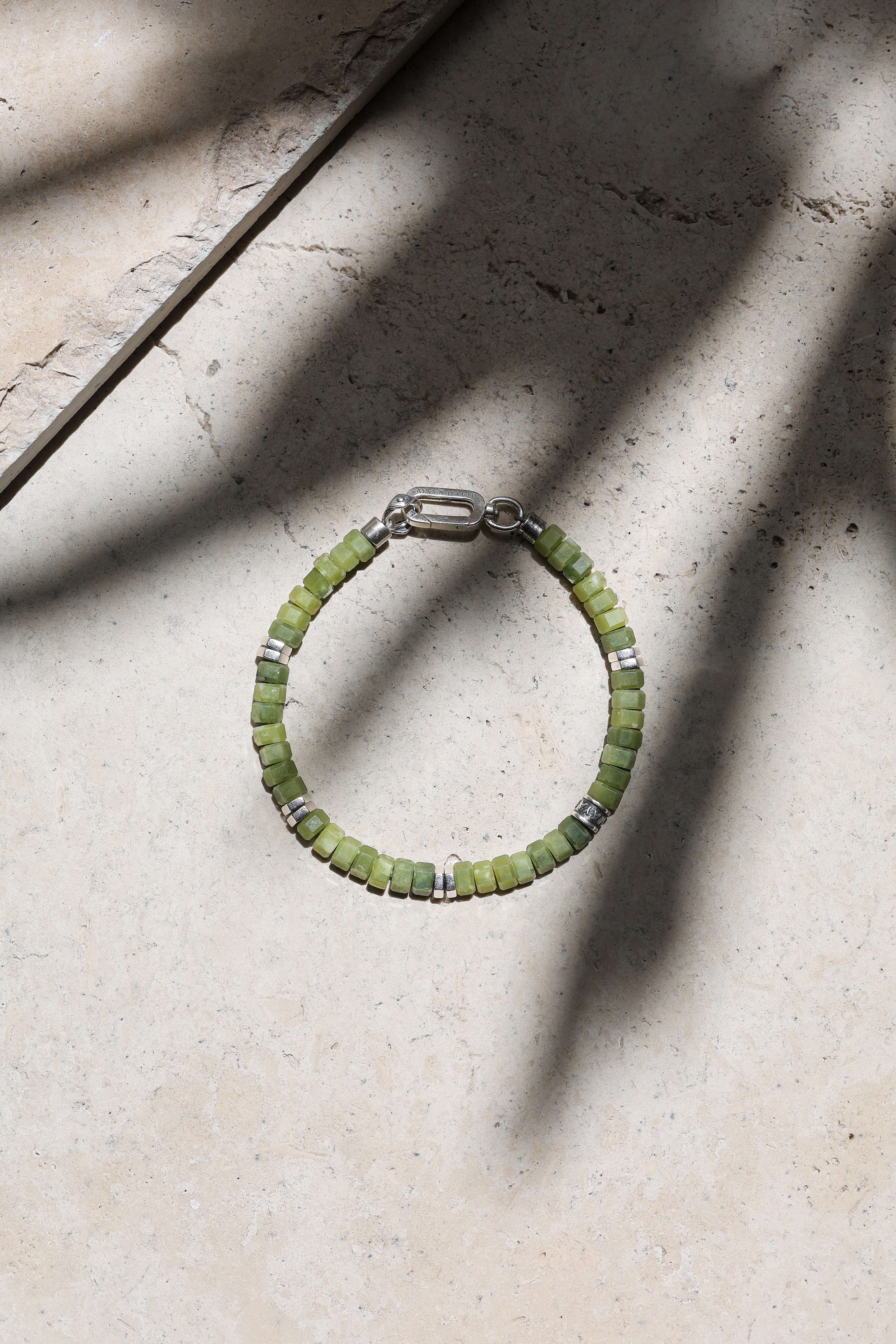 Verge Bracelet | Korean Jade & Sterling Silver