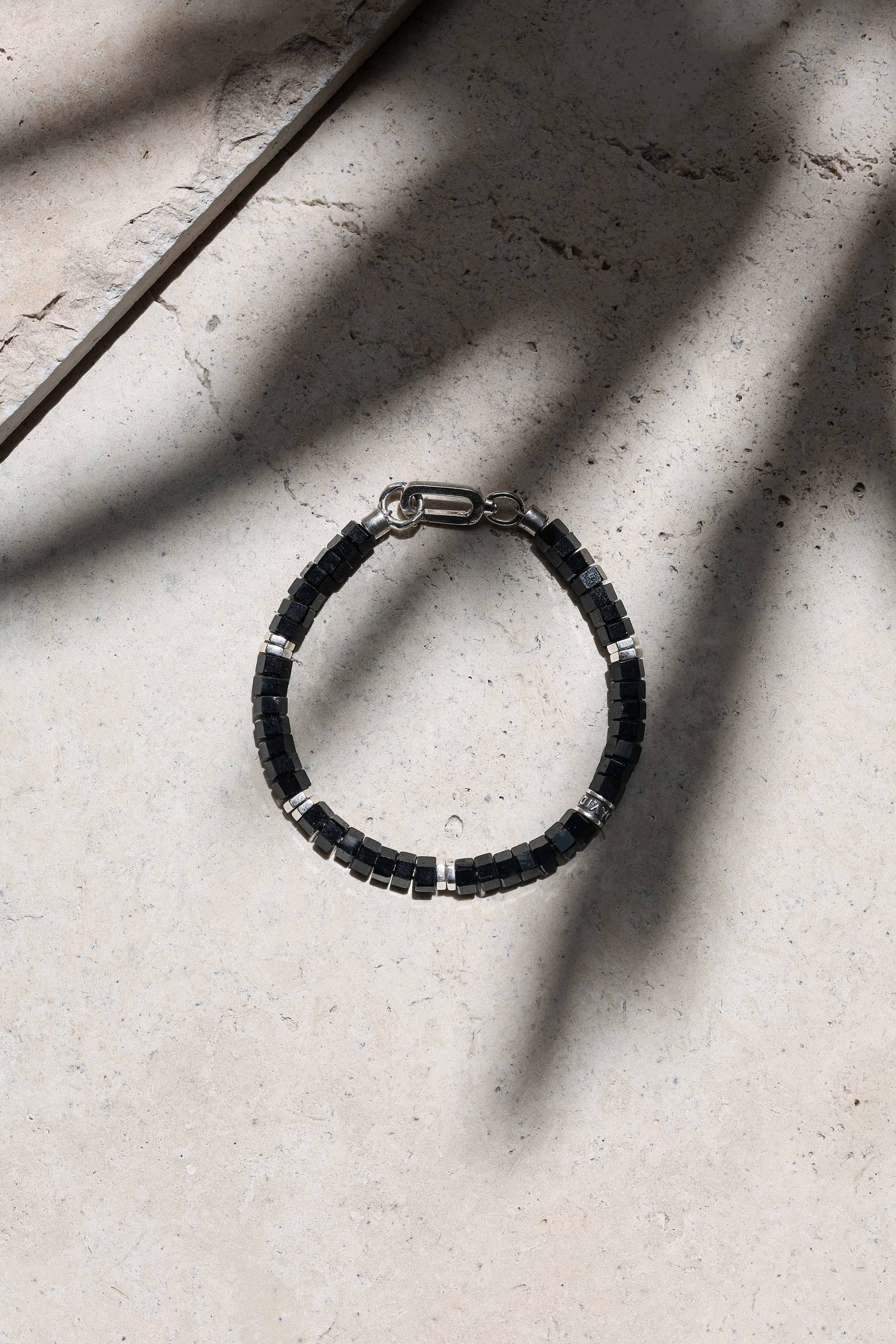 Verge Bracelet | Black Obsidian & Sterling Silver